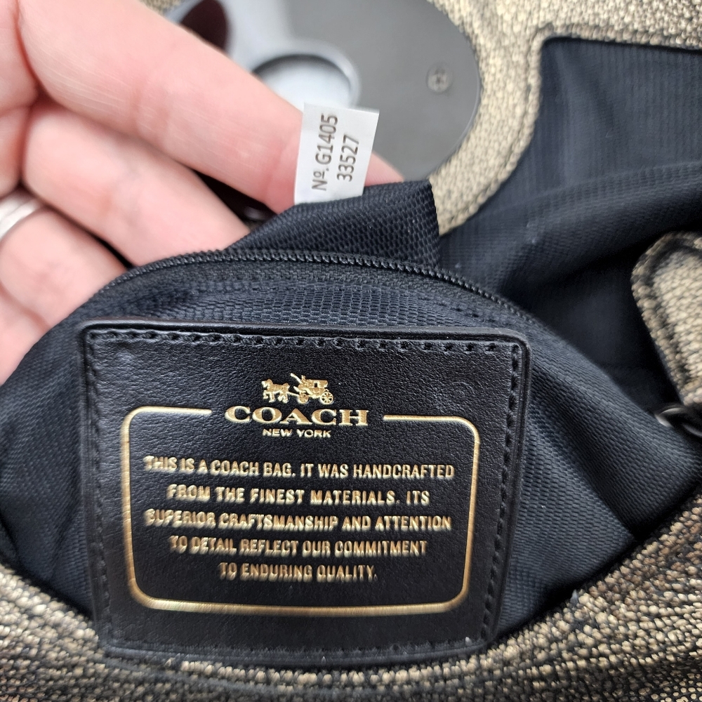 Coach Metallic Leather Turnlock Clutch Shoulder Bag - Picture 7 of 13